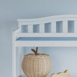 Arch Top Baby Changing Table, Matte White