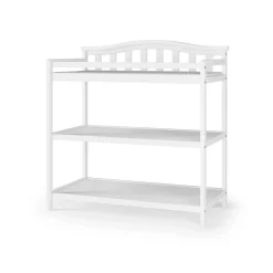 Arch Top Baby Changing Table, Matte White