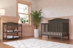 Arch Top Baby Changing Table, Dapper Gray