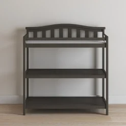 Arch Top Baby Changing Table, Dapper Gray