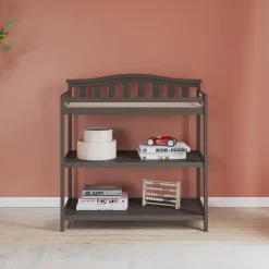 Arch Top Baby Changing Table, Dapper Gray