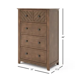 Atwood 4-Drawer Chest, Cocoa Bean