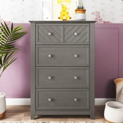 Atwood 4-Drawer Chest, Lunar Gray