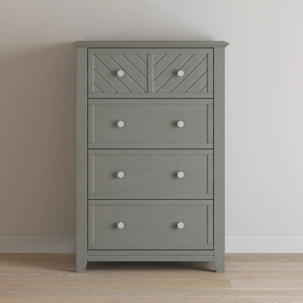 Atwood 4-Drawer Chest, Lunar Gray
