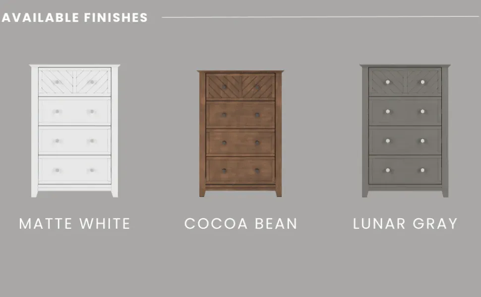 Atwood 4-Drawer Chest, Lunar Gray