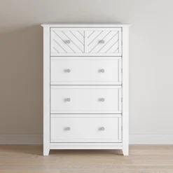 Atwood 4-Drawer Chest, Matte White