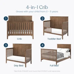 Atwood 4-in-1 Convertible Crib, Cocoa Bean