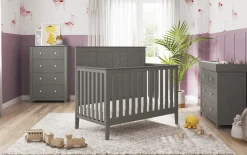 Atwood 4-in-1 Convertible Crib, Lunar Gray