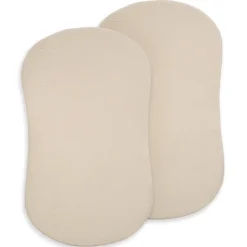 BassiNest® Fitted Sheet 100% Organic Cotton Muslin 2-Pack