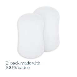 BassiNest® Fitted Sheet 100% Organic Cotton 2-Pack