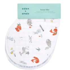 boutique 100% cotton muslin burpy bibs 2 pack