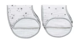 boutique 100% cotton muslin burpy bibs 2 pack