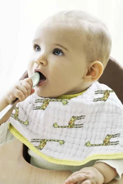 boutique 100% cotton muslin burpy bibs 2 pack