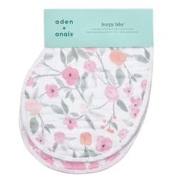 boutique 100% cotton muslin burpy bibs 2 pack