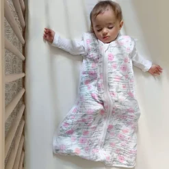 boutique 100% cotton muslin light sleep sack TOG 1.0
