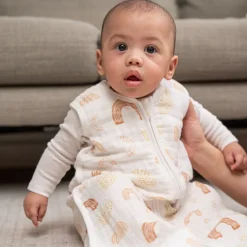 boutique 100% cotton muslin light sleep sack TOG 1.0