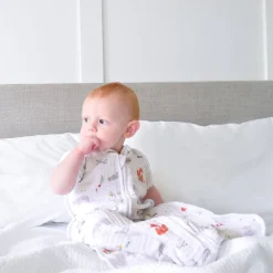 boutique 100% cotton muslin light sleep sack TOG 1.0