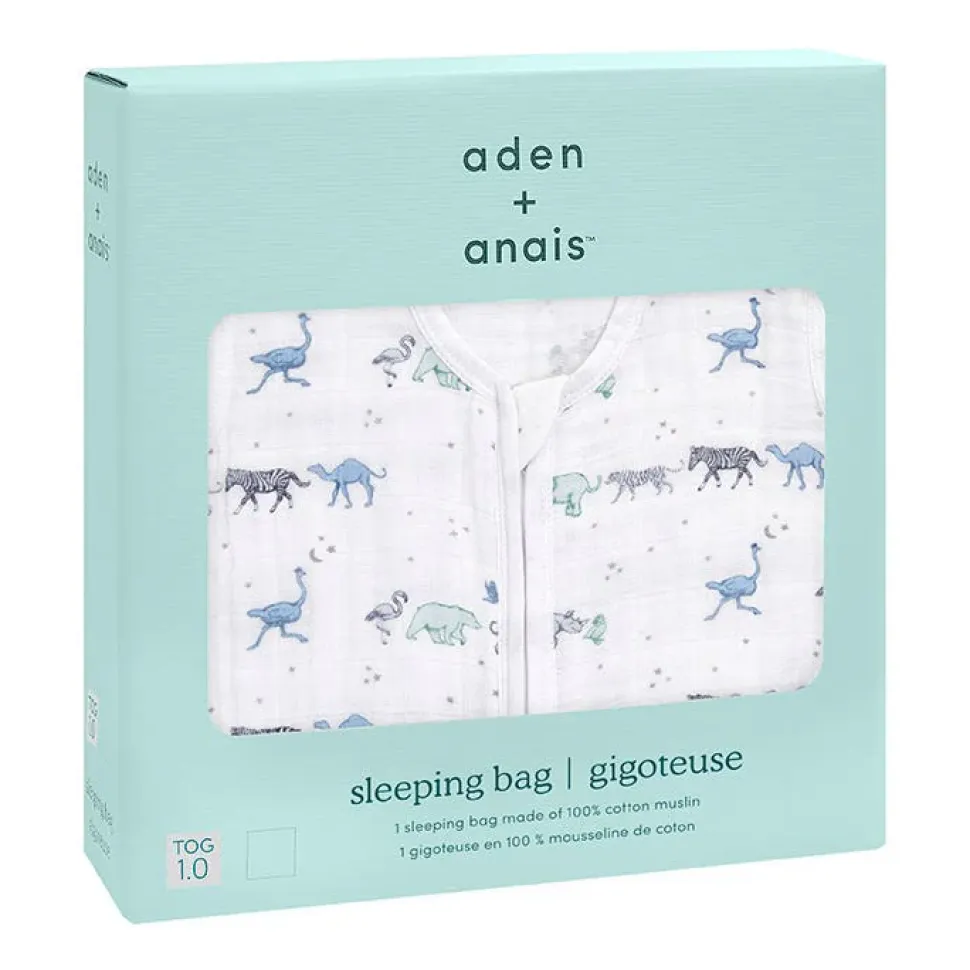 boutique 100% cotton muslin light sleep sack TOG 1.0