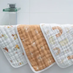 boutique 100% cotton muslin oversized washcloths 3 pack