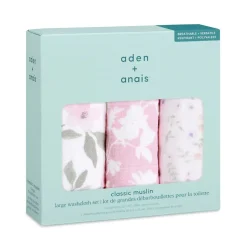 boutique 100% cotton muslin oversized washcloths 3 pack