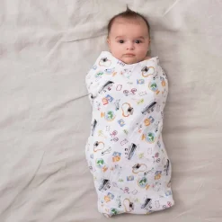 boutique 100% cotton muslin swaddle blanket 4 pack