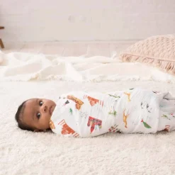 boutique 100% cotton muslin swaddle blanket 4 pack