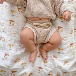 boutique 100% cotton muslin swaddle blanket 2 pack