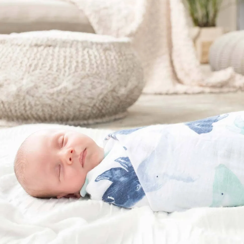 boutique 100% cotton muslin swaddle blanket 4 pack