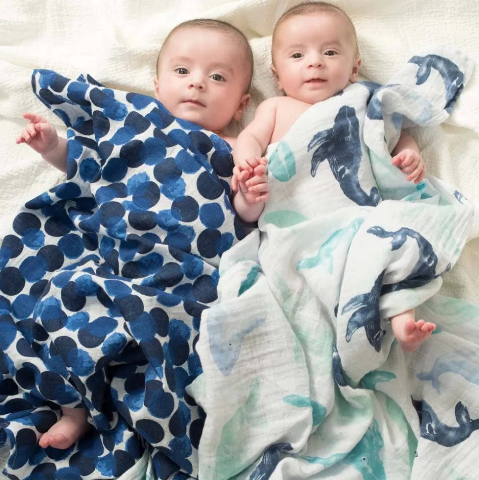 boutique 100% cotton muslin swaddle blanket 4 pack