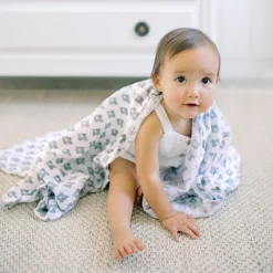 boutique 100% cotton muslin swaddle blanket