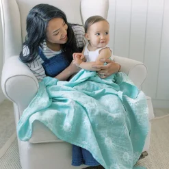 boutique 100% cotton muslin swaddle blanket 4 pack
