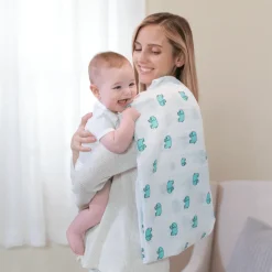 boutique 100% cotton muslin swaddle blanket 4 pack