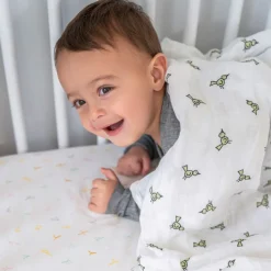 boutique 100% cotton muslin swaddle blanket 4 pack