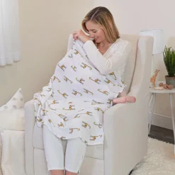 boutique 100% cotton muslin swaddle blanket 4 pack