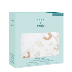 boutique 100% cotton oversized muslin backed towel + washcloth set