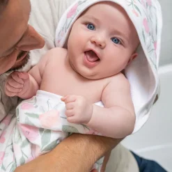 boutique 100% cotton oversized muslin backed towel + washcloth set