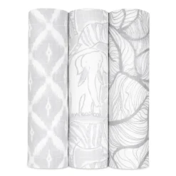 boutique silky soft swaddle blanket 3 pack