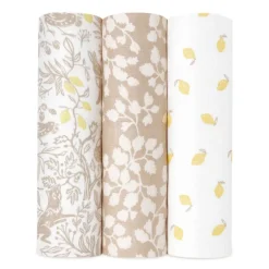 boutique silky soft swaddle blanket 3 pack