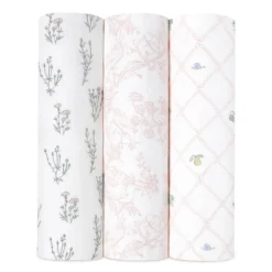 boutique silky soft swaddle blanket 3 pack