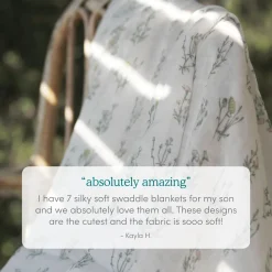 boutique silky soft swaddle blanket 3 pack