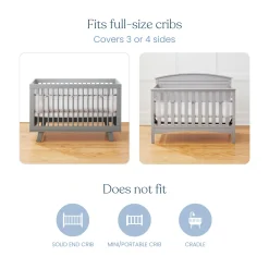 Breathable Mesh Crib Liner for Full Sized Crib