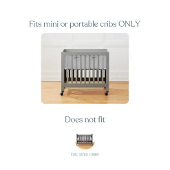 Breathable Mesh Crib Liner for Mini Crib