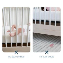 Breathable Mesh Crib Liner for Full Sized Solid End Crib