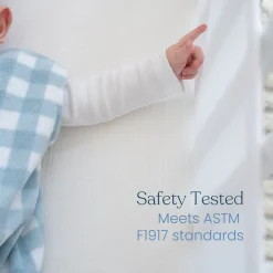 Breathable Mesh Crib Liner for Full Sized Solid End Crib
