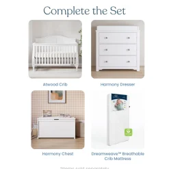 Camden 4-in-1 Convertible Crib, Matte White