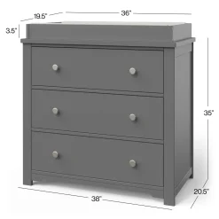 Camden 2-Piece Nursery Set With Crib and Dresser
