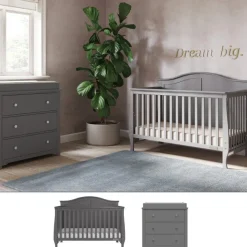 Camden 2-Piece Nursery Set With Crib and Dresser