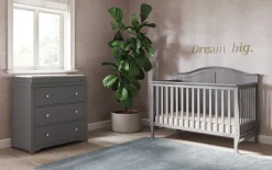 Camden 2-Piece Nursery Set With Crib and Dresser