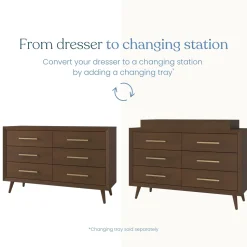 Cranbrook Double Dresser, Toasted Chestnut
