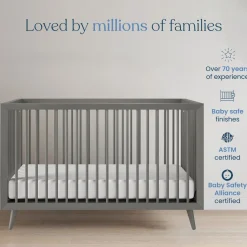 Cranbrook 4-in-1 Convertible Crib, Lunar Gray